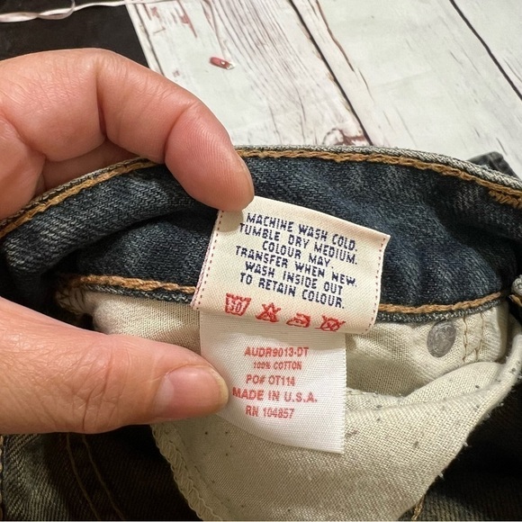 AG ADRIANO GOLDSCHMIED boot cut jeans dirty wash denim size 27 Y2K Vintage EUC - Picture 3 of 14